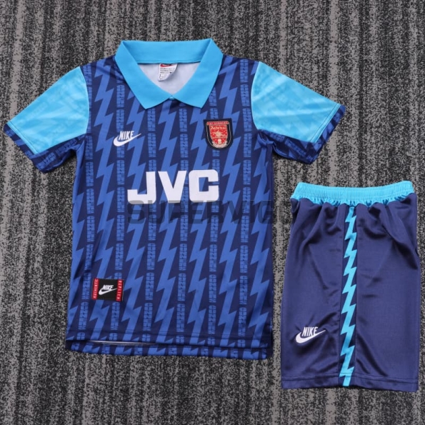 Camiseta Arsenal Segunda Equipación Retro 1994/95 Azul Niño Kit