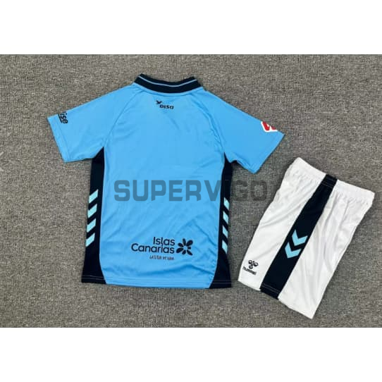 Camiseta Las Palmas Segunda Equipación 2025/2026 Azul Niño Kit con Parche La Liga