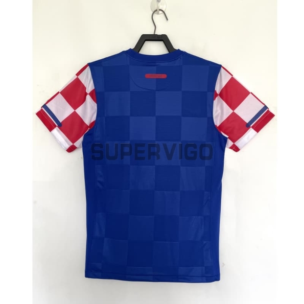 Camiseta Croacia Segunda Equipación Retro 2010 Azul