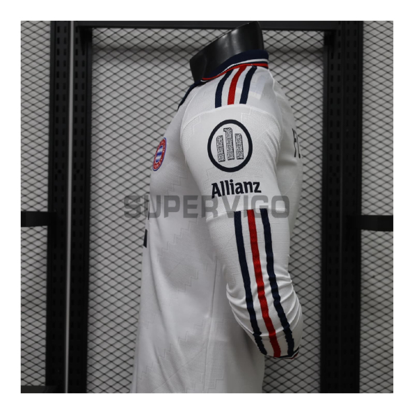 Camiseta Bayern Múnich Segunda Equipación 2026/2027 ML Blanco (EDICIÓN JUGADOR)