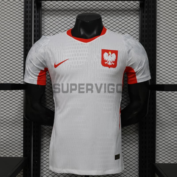 Camiseta Polonia Primera Equipación Mundial 2026 Blanco (EDICIÓN JUGADOR)
