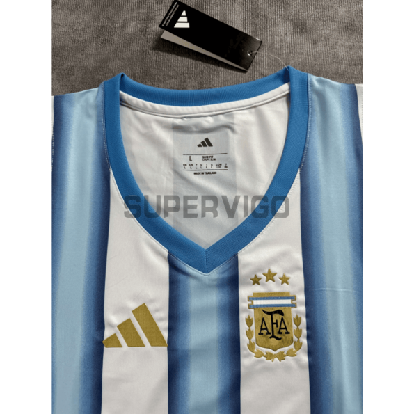 Top corto Argentina Primera Equipación Mundial 2026 Azul/Blanco Mujer