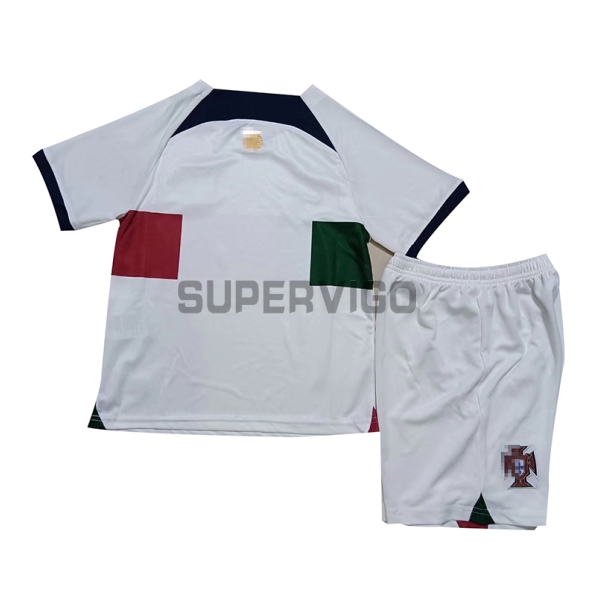 Camiseta Portugal Segunda Equipación 2022 Niño Kit