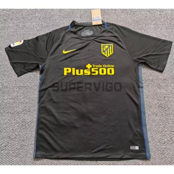 Camiseta Atletico de Madrid Segunda Equipación Retro 2016/2017 Negro