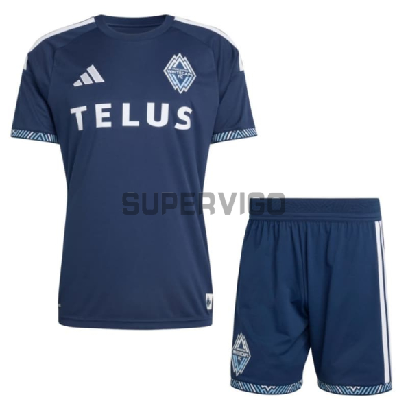 Camiseta Vancouver Whitecaps Segunda Equipación 2026/2027 Azul Niño Kit