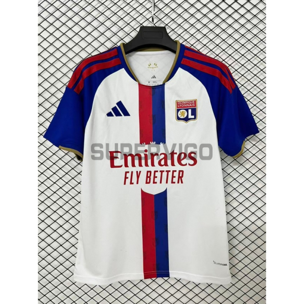 Camiseta Olympique De Lyon Primera Equipación 2026/2027 Blanco/Azul
