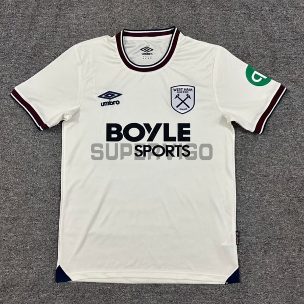 Camiseta West Ham United Segunda Equipación 2025/2026 Beige