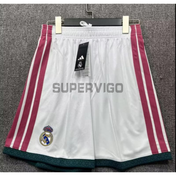 Pantalón Corto Real Madrid Primera Equipación 2026/2027 Blanco