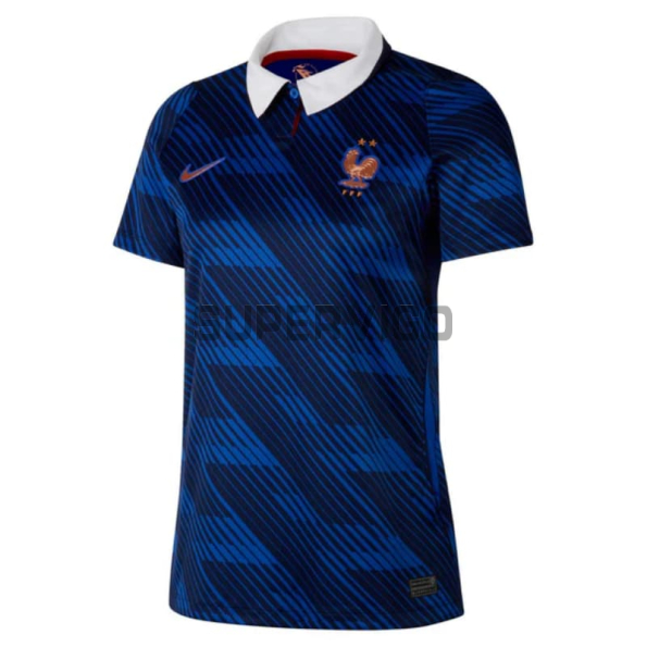 Camiseta Francia Primera Equipación Mundial 2026 Azul Mujer