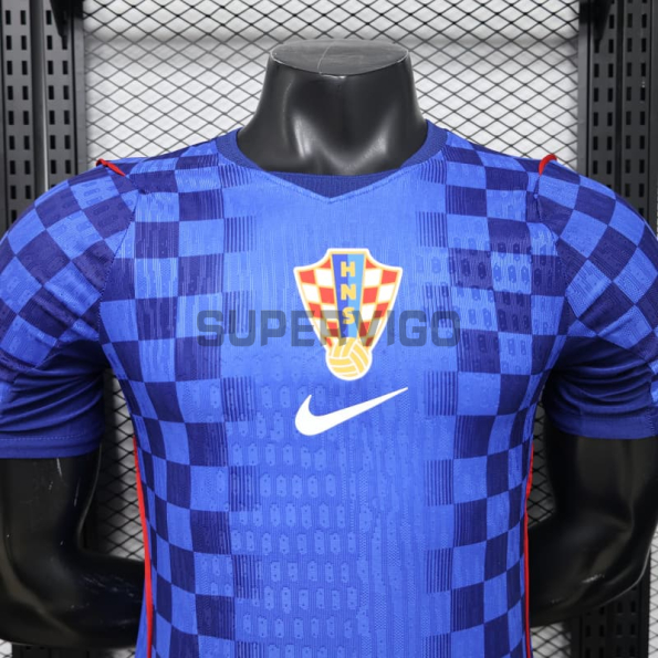 Camiseta Croacia Segunda Equipación Mundial 2026 Azul (EDICIÓN JUGADOR)