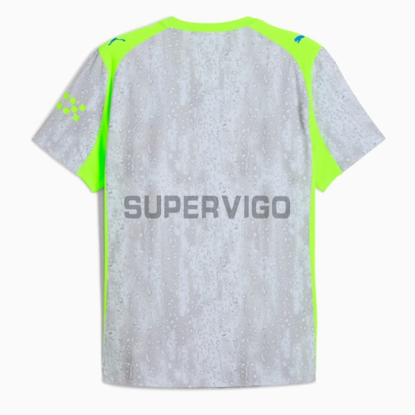 Camiseta Manchester City Tercera Equipación 2025/2026 Gris/Verde Neón