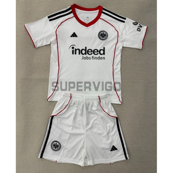 Camiseta Eintracht Fráncfort Segunda Equipación 2025/2026 Blanco