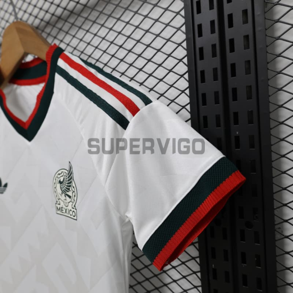 Camiseta México Segunda Equipación Mundial 2026 Blanco Mujer (EDICIÓN JUGADOR)
