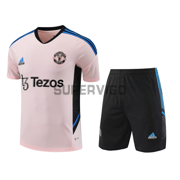 Camiseta de Entrenamiento Manchester United Rosa/Negro 2023/2024
