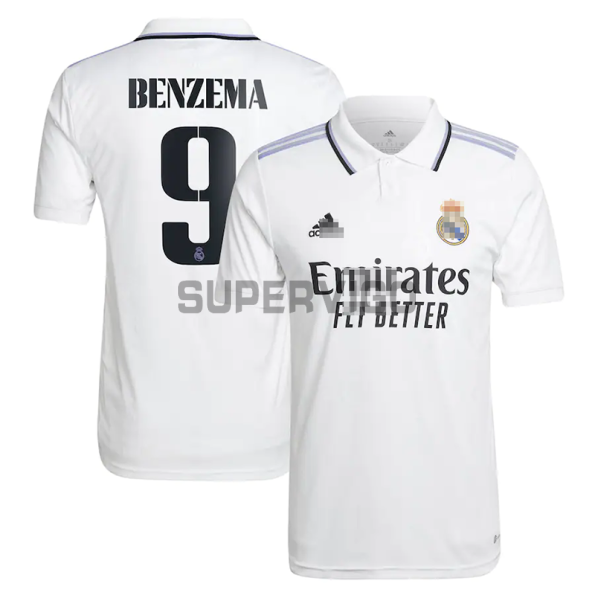 Camiseta Benzema 9 Real Madrid Primera Equipación 2022/2023