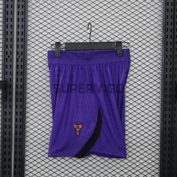 Pantalón Corto Barcelona Segunda Equipación 2026/2027 Negro/Morado (EDICIÓN JUGADOR)