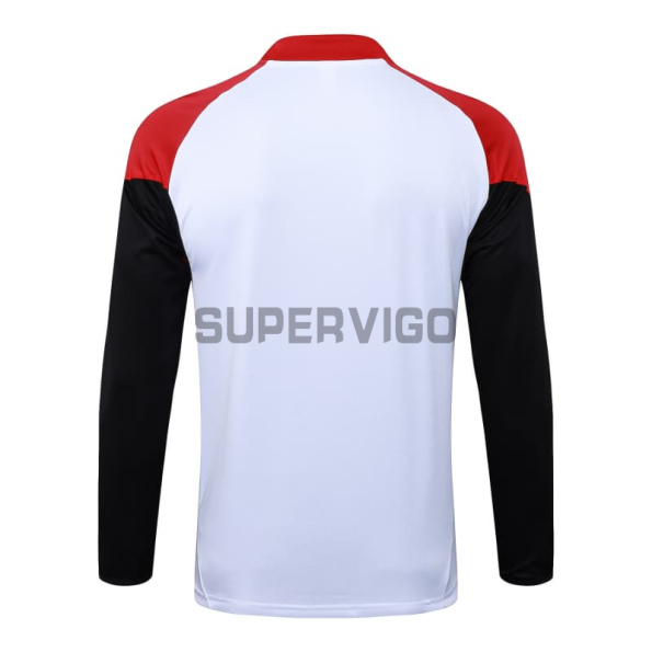 Sudadera De Entrenamiento Arsenal 2025/2026 Blanco/Negro/Rojo
