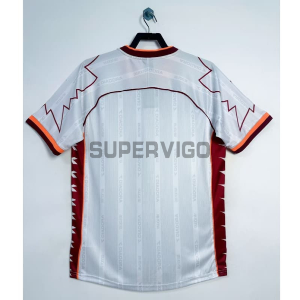Camiseta AS Roma Segunda Equipación Retro 1999/00 Blanco