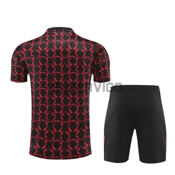 Camiseta de Entrenamiento Manchester United 2024/2025 Niño Kit Negro/Rojo