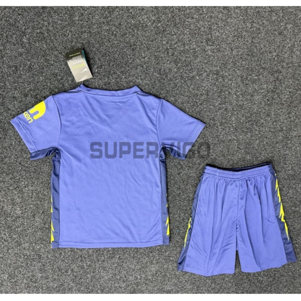 Camiseta Atlético de Madrid Segunda Equipación 2025/2026 Azul Niño Kit