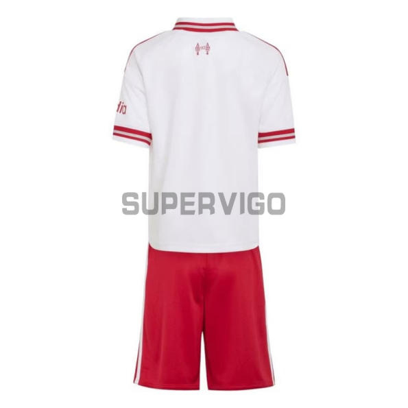 Camiseta Liverpool Segunda Equipación 2026/2027 Blanco Niño Kit