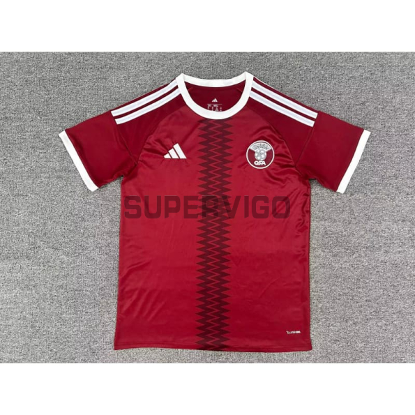 Camiseta Qatar Primera Equipación 2026 Rojo