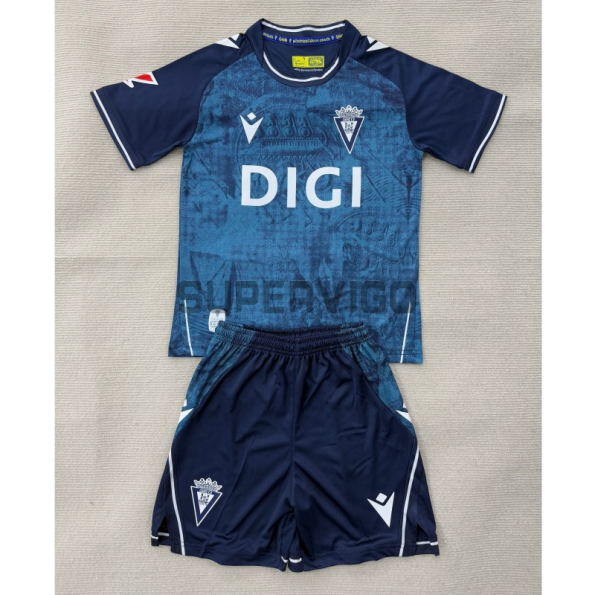 Camiseta Cadiz Tercera Equipación 2025/2026 Azul Niño Kit
