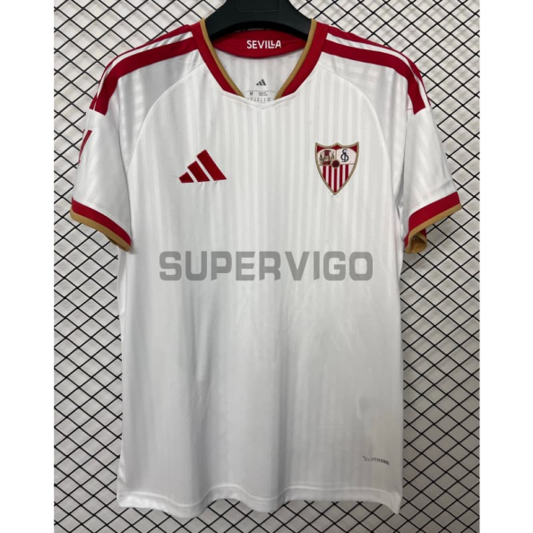 Camiseta Sevilla FC Primera Equipación 2026/2027 Blanco con Parche La Liga