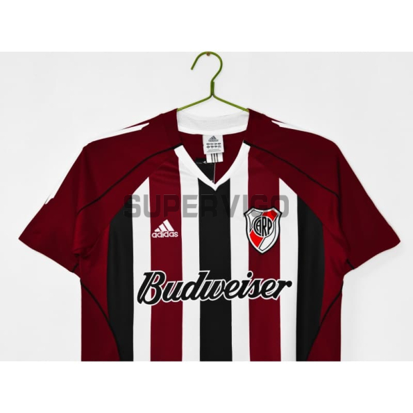 Camiseta River Plate 2005/06 Segunda Equipación Retro Rojo/Negro