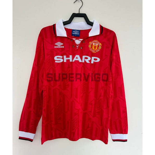 Camiseta Manchester United Primera Equipación Retro 1992/94 ML