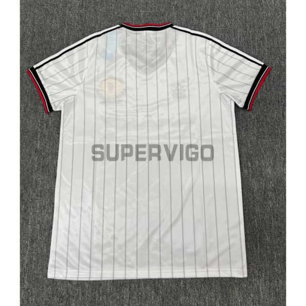 Camiseta Manchester United Segunda Equipación Retro 1982/1983 Blanco