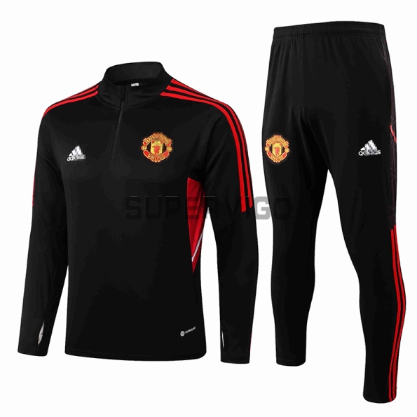 Training Top Manchester United 2022/2023 Noir/Rouge