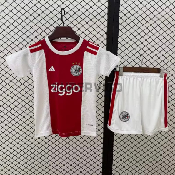 Camiseta Ajax Primera Equipación 2026/2027 Rojo/Blanco Niño Kit