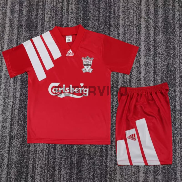 Camiseta Liverpool Primera Equipación Retro 1992/1993 Rojo Niño Kit