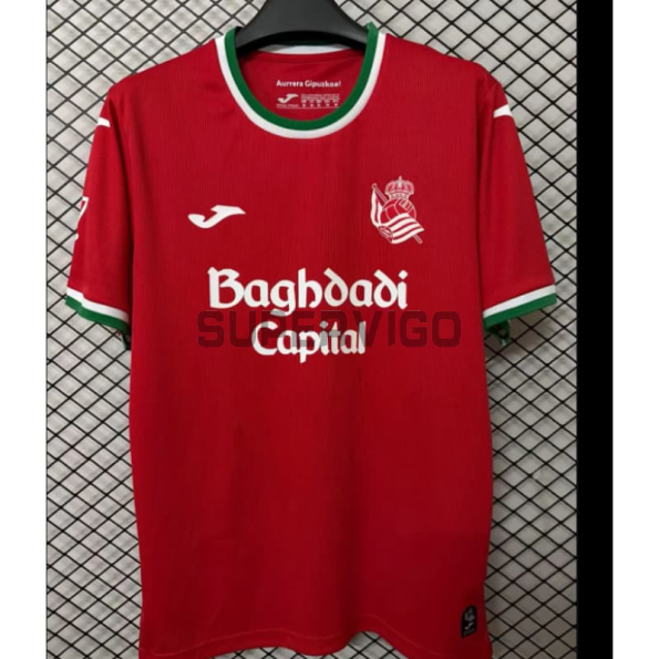 Camiseta Real Sociedad Tercera Equipación 2026/2027 Rojo con Parche La Liga