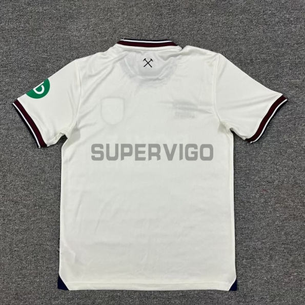 Camiseta West Ham United Segunda Equipación 2025/2026 Beige