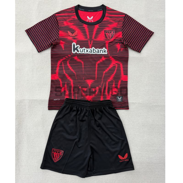 Camiseta Athletic de Bilbao Cuarta Equipación 2025/2026 Rojo Niño Kit