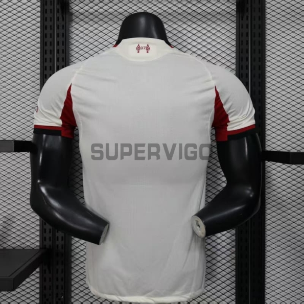 Camiseta Liverpool Segunda Equipación 2025/2026 Blanco (EDICIÓN JUGADOR)