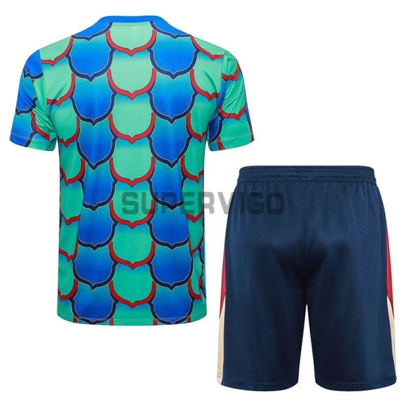 Camiseta de Entrenamiento Barcelona 2024/2025 Kit Verde/Azul