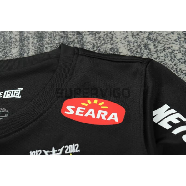 Camiseta Santos FC Retro 2013 ML Negro Niño Kit