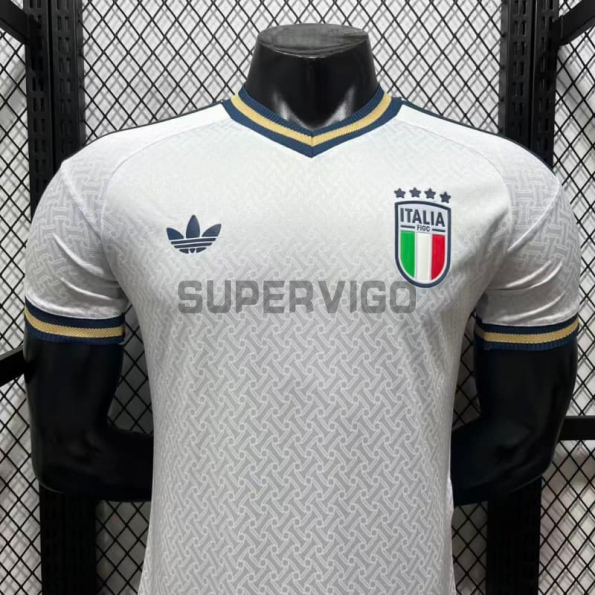 Camiseta Italia Segunda Equipación Mundial 2026 Blanco (EDICIÓN JUGADOR)