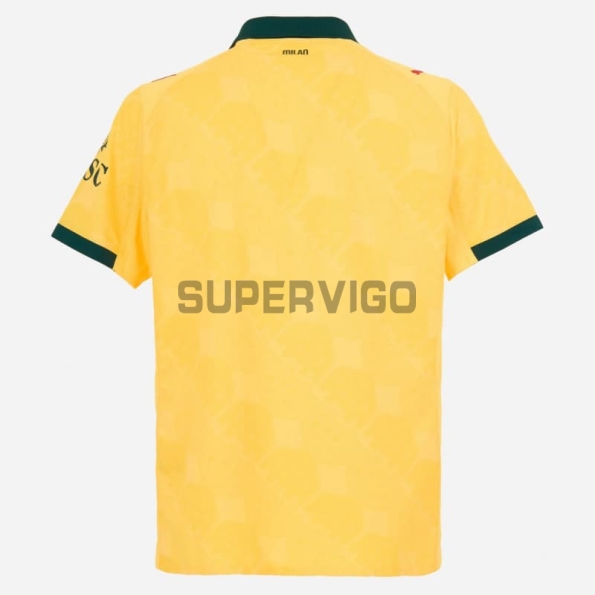 Camiseta AC Milan 2025/2026 Tercera Equipación Amarillo