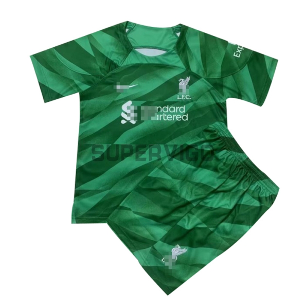 Camiseta De Portero Liverpool 2023/2024 Niño Kit Verde