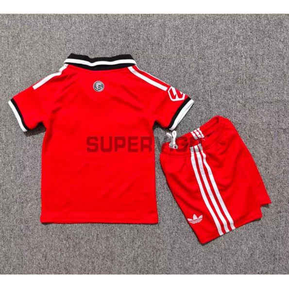 Camiseta Sevilla FC Segunda Equipación 2026/2027 Rojo Niño Kit con Parche La Liga