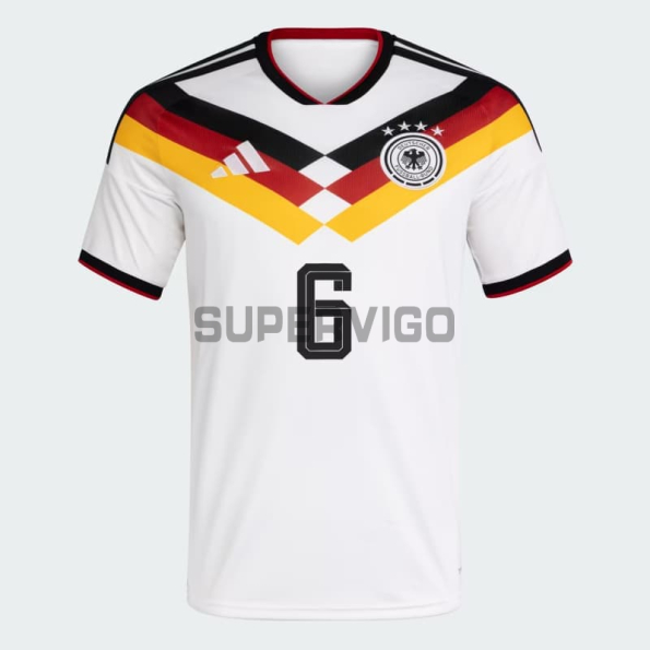 Camiseta Kimmich 6 Alemania Primera Equipación 2026 Blanco