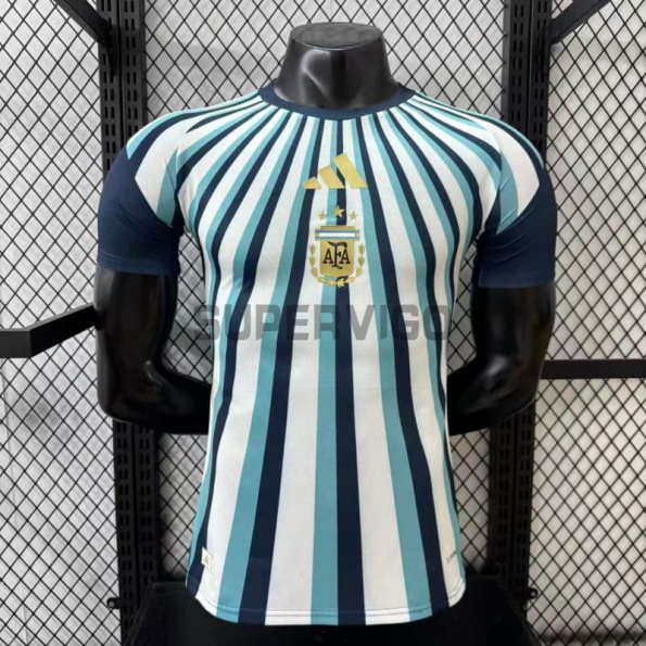 Camiseta Argentina 2026 Edición Especial Blanco/Azul/Negro (EDICIÓN JUGADOR)