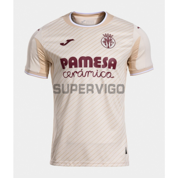 Camiseta Villarreal Segunda Equipación 2025/2026 Blanco Roto