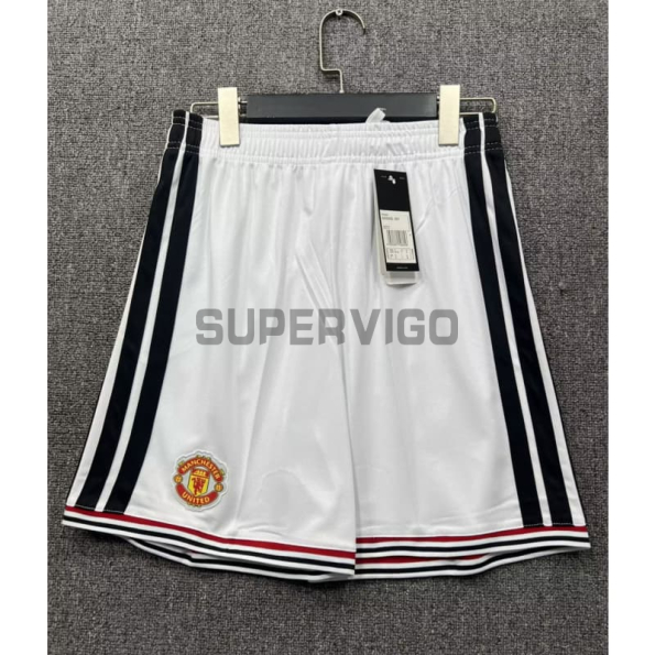 Pantalón Corto Manchester United Primera Equipación 2026/2027 Blanco