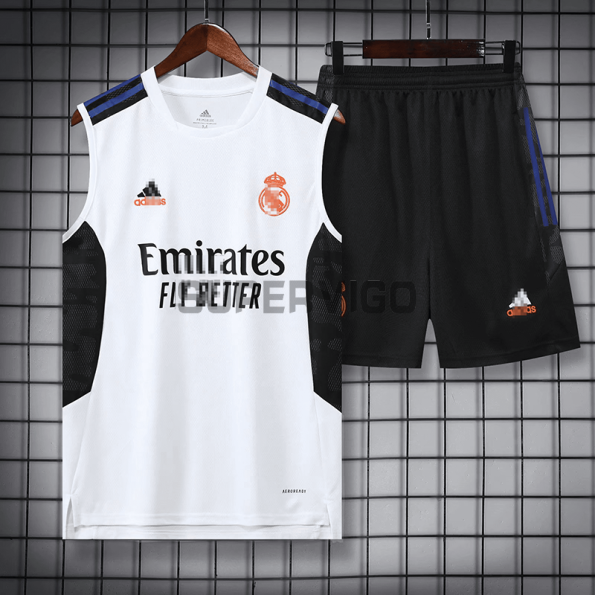 Camiseta de Entrenamiento Real Madrid Sin Mangas 2022/2023 Kit Blanco