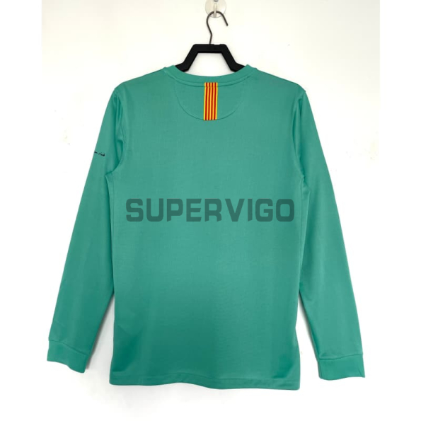 Camiseta Barcelona Segunda Equipación Retro 2010/11 ML Verde